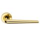 BRIXIA ZINCRAL handle set with roses 101 BAC, polished brass