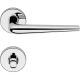 BRIXIA ZINCRAL handle set with roses 101 WC 117NT, polished chrome