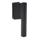 EV 835E10 N SOL Glass door hinge wall/glass, opening angle 180°, satin black anodized (005), LEFT