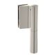 EV 835E10 N Adjustable hydraulic hinge, wall/glass, PVD stainless steel look (013), LEFT