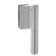 EV 835E10 N SOL Glass door hinge wall/glass, opening angle 180°, silver anodized (002), RIGHT