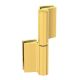 EV 835E50 Adjustable hydraulic hinge glass/glass, gold tone polished PVD (016), RIGHT