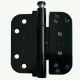 COLUMBUS 3D hinge with protection against prying, alum. black  RAL9005