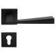 CONICA ZINCRAL handle set with roses 024 PZ, mat black
