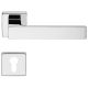 CORNER ZINCRAL handle set with roses 024 grt. PZ, polished chrome
