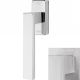 CORNER ZINCRAL window handle with SMARTBLOCK function, satin chrome