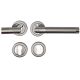 DALLAS II handle set with roses PZ, st.steel Bicolor