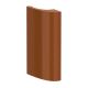 Handle for balcony doors Deluxe, clay brown RAL8003