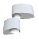 Noapaļoti vāciņi DOMINA HP COVER 2-daļīgajām eņģēm, C/C 62,5 mm, balti RAL9010