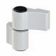 DOMINA HP 2-wings hinge for aluminium doors, C/C 70,5 mm, silver