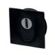 Square flush security rose, black