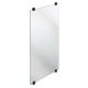 Mirror 1000x600 with 4 holders, aluminium, anthracite grey