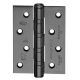 Universal hinge, 75x100 mm, stainless steel satin anthracite