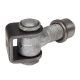 Vandal-proof hinge, 67x45mm, black RAL 9005
