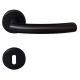 FAIR II-R handle/rose set BB, stainless steel, black colour coated