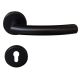 FAIR II-R handle/rose set PZ, stainless steel, black colour coated