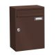 Letterbox FARGO 1, 260x330x100mm, brown RAL8017