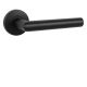 MP FAVORIT R handle set with round roses BAC, painted black