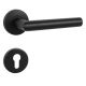 MP FAVORIT R handle set with round roses PZ, painted black