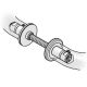 05 0580 Back-to-back fixing for double-sided pull handles, M8, door thickness 8-10mm / glass door, galvanized steel