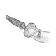 05 0580 One-sided fixing for pull handles, M8, plug length 45mm, galvanized steel
