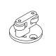 HAWA guide for 2 leaves, unwrought aluminium