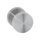 IN.00.092 Fixed doorknob on round rose, stainless steel satin