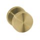 IN.00.092 Fixed doorknob on round rose, gold PVD (TG)