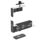 100 Edge hydraulic pivot with closer function, stainless steel black PVD (TB)