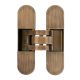 INVISACTA IN300 concealed hinge 30x120 mm, bronze-coated, satin