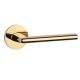 KALMIA handle/rose set BAC, round rose, 7mm, gold-tone PVD polished