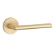 KALMIA handle/rose set BAC, round rose, 7mm, gold-tone, satin