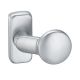 Doorknob for framed doors KETO K16, fixed, on angular rose, stainless steel