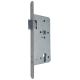 154 1/2-PZ mortise lock 55/92, faceplate20 mm, rounded, titanium, left