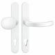 KRONOS 2000 Security backplates handle/knob K22, 8/92mm, aluminium white F12 | SBUNPARTNERI.lv
