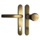 KRONOS 2000 security handle set with knob K22 and cylinder guard, 8/92mm, alum. bronze tone F4
