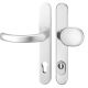 KRONOS 2000 security handle set with knob K22 and cylinder guard, 8/92mm, alum. natural tone F1