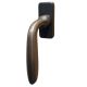 Window handle GRĀFS CEPELĪNS 1901/R, brass dark aged (MAP)