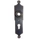 Backplate 0021 (1 pc.), PZ/72, forged, black steel, HANDMADE