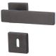 MALIBU Square-R handle set with square roses BB, black steel look