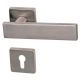 Malibu-Square handle/rose set .PZ, stainless steel