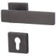 MALIBU Square-R handle set with square roses PZ, black steel look