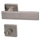 Malibu-Square handle/rose set. WC, stainless steel