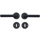 1831 RUN Handle set BB, antique black STRONG BLACK