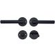 1831 RUN Handle set WC, antique black STRONG BLACK