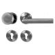 MONACO II-R WE door knob set for fire safety doors, DIN left, BK3, st.steel