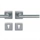 Monaco Square-R handle/rose set.PZ, stainless steel
