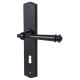 Mount Everest-LS door handle with BB backplates, matt black KRM