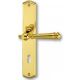 Mount Everest-LS  door handle with BB backplates, polished brass MP