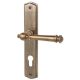 Mount Everest-LS door handle with PZ backplates, antique bronze AB